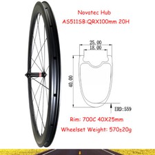 Set ruote anteriori 700C bici