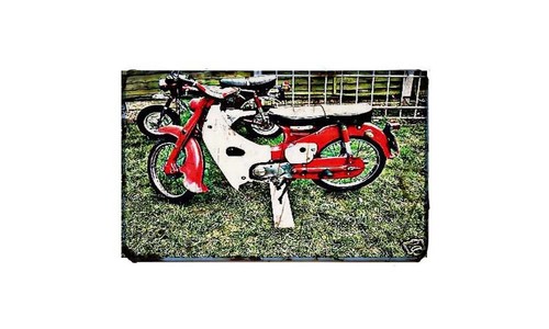 C100 motorbike photo retro - photo,
